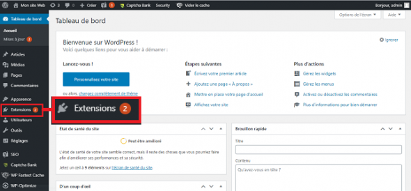 Sauvegarder WordPress