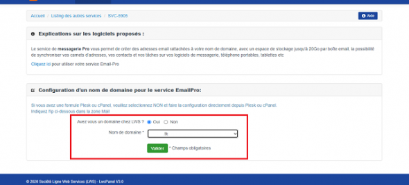 créer une adresse email pro