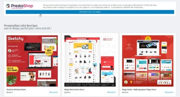 Templates thèmes prestashop