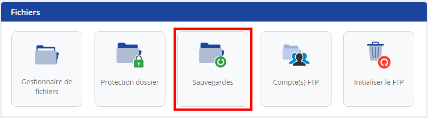sauvegarde