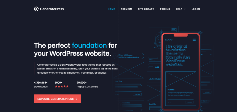 les 10 meilleures thèmes WordPress rapides GeneratePress