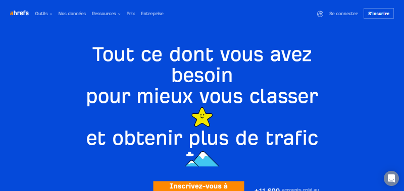 outil d'analyse SEO ahrefs