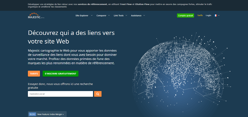 Top outils SEO Majestic SEO