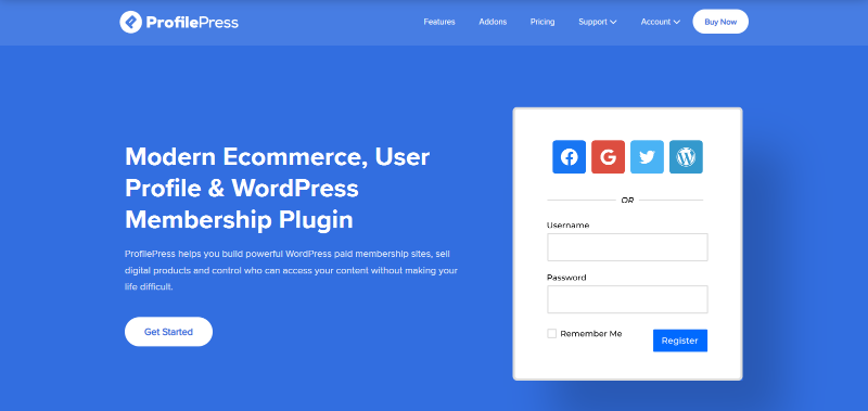 Créer un espace membres sur WordPress Profile Press