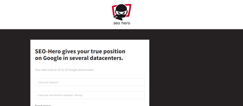 Analyse SEO outil SEO Hero Ninja
