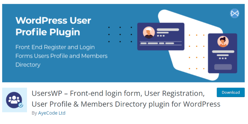 Top plugins d'inscription utilisateurs WordPress UsersWP
