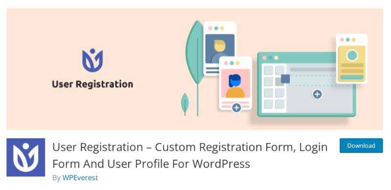 Plugin d'inscription d'utilisateurs WordPress User Registration