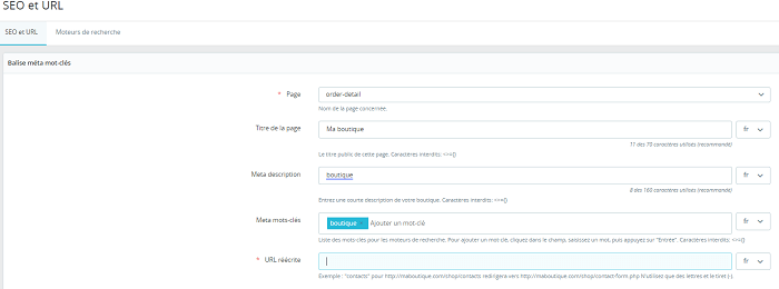 Création de site web PrestaShop