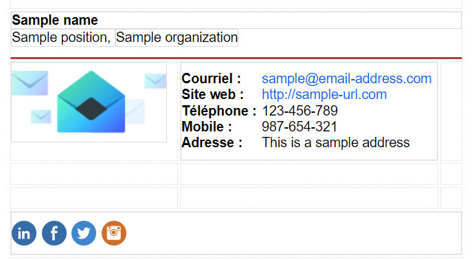 Signature mail LWS