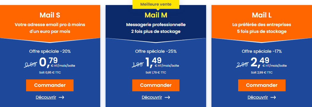 Nos formules d’adresse mail pro chez LWS Nos formules d’adresse mail pro chez LWS