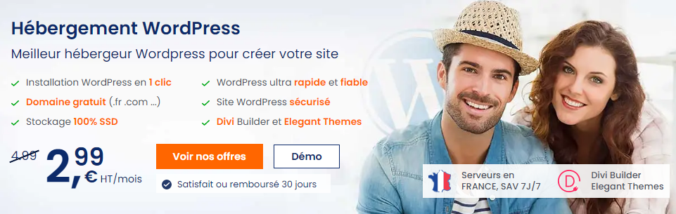 Votre présence en ligne avec notre hébergement WordPress
