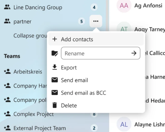 Nextcloud Contact : supprimer ou renommer facilement des groupes