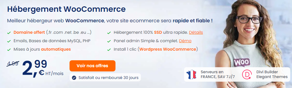 Obtenez un hébergement WooCommerce à petit prix avec LWS