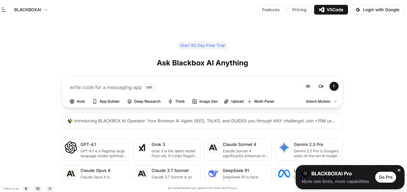 Blackbox AI pour les développeurs qui utilisent Visual Studio Code Blackbox AI - pour les développeurs qui utilisent Visual Studio Code