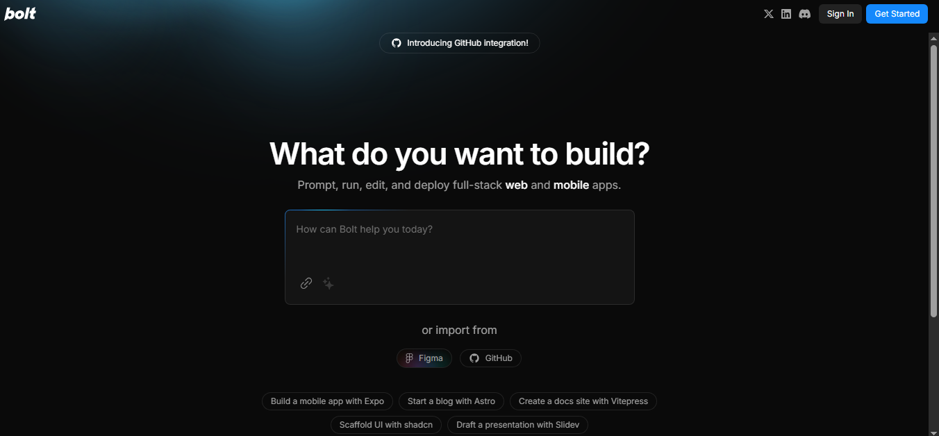Bolt un outil de code IA dédié à la génération d’applications web full stack Bolt - un outil de code IA dédié à la génération d’applications web full stack