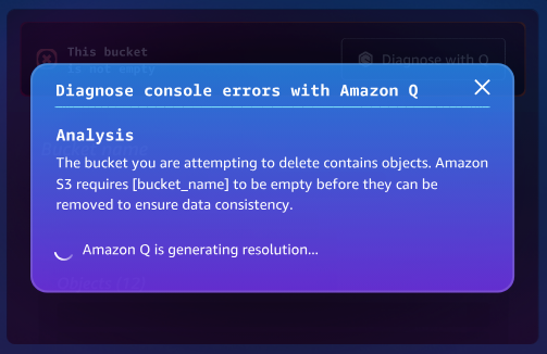 Amazon Q Developer Diagnostic d'erreurs et correction Amazon Q Developer - Diagnostic d'erreurs et correction