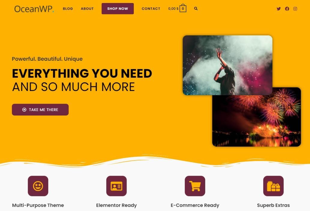 Thème WordPress polyvalent OceanWP Thème WordPress polyvalent OceanWP